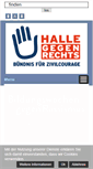 Mobile Screenshot of halle-gegen-rechts.de
