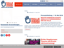 Tablet Screenshot of halle-gegen-rechts.de